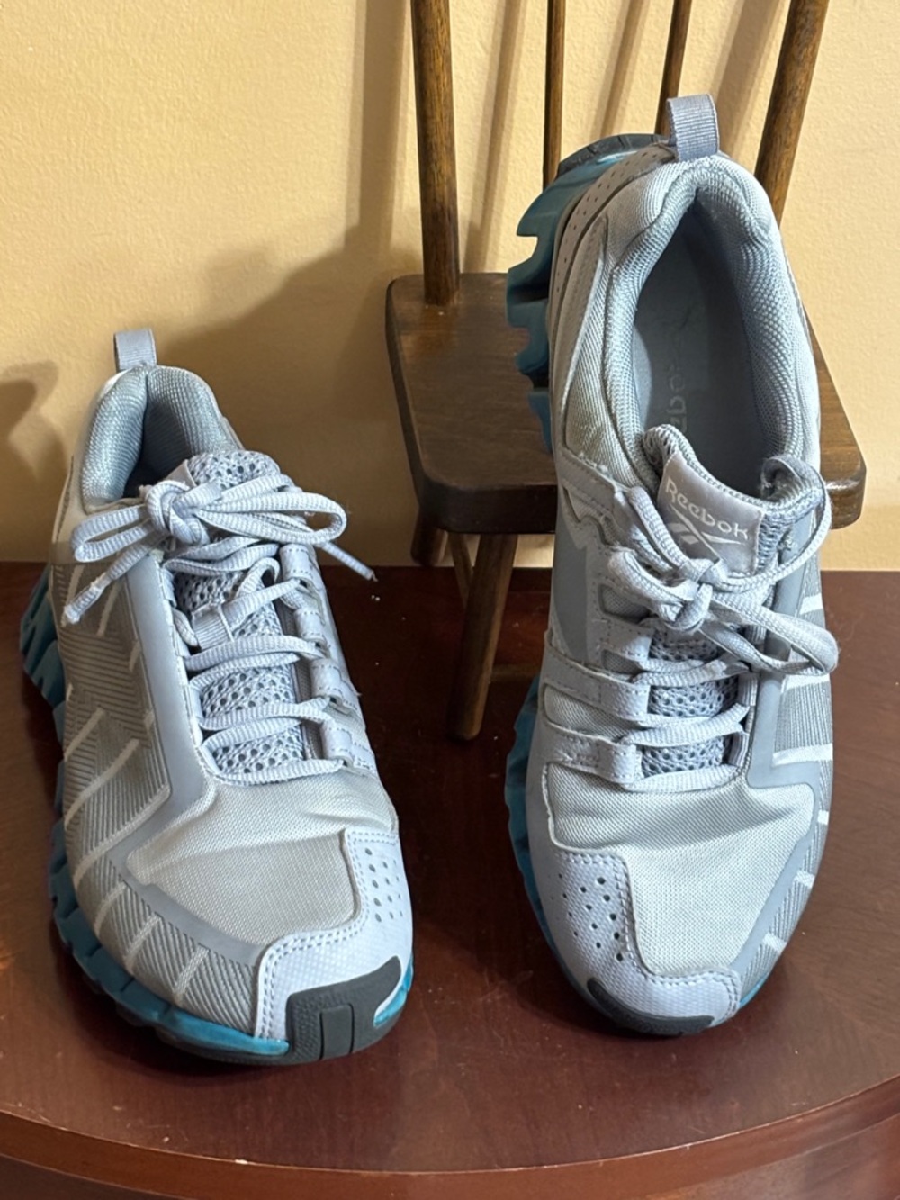 Reebok Pale Blue Trail-Style Sneakers
